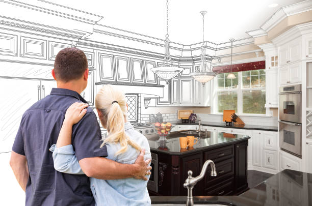 Professional Kitchen Island Installation technician working in Princeton, NJ